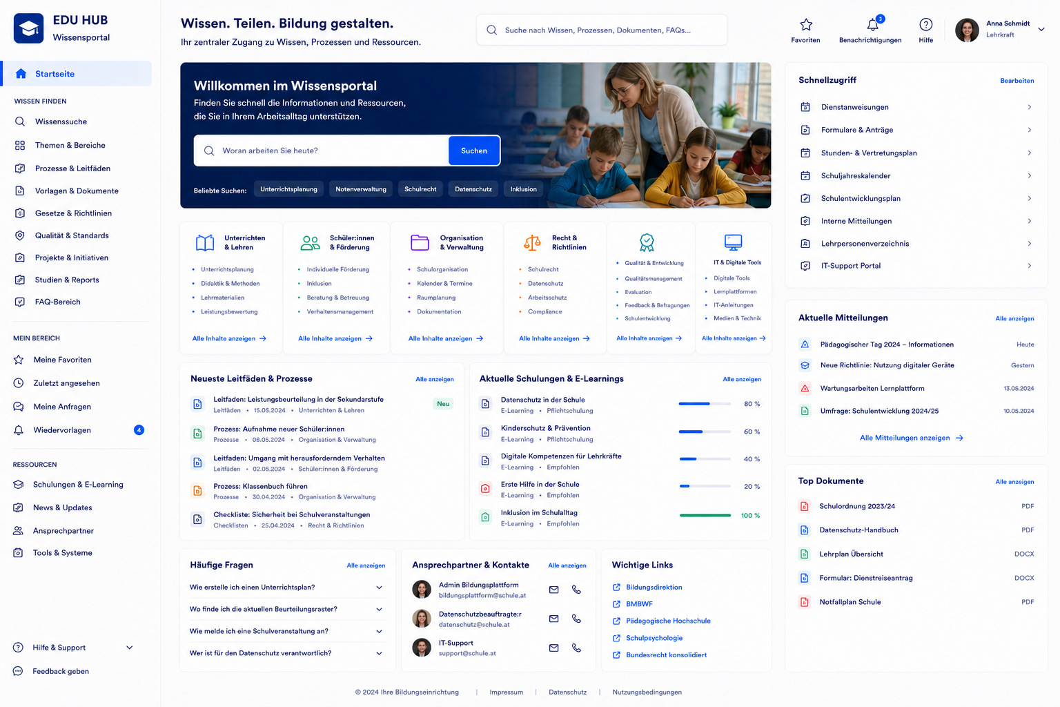KI-Wissensmanagement-Plattform für Bildung und Weiterbildung