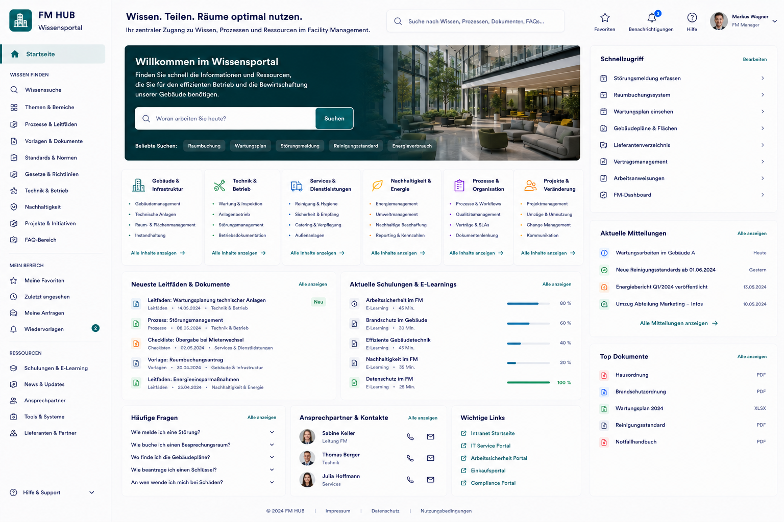 KI-Wissensmanagement-Plattform für Facility Management