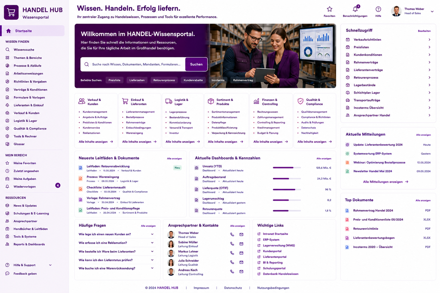 KI-Wissensmanagement-Plattform für Handel und E-Commerce