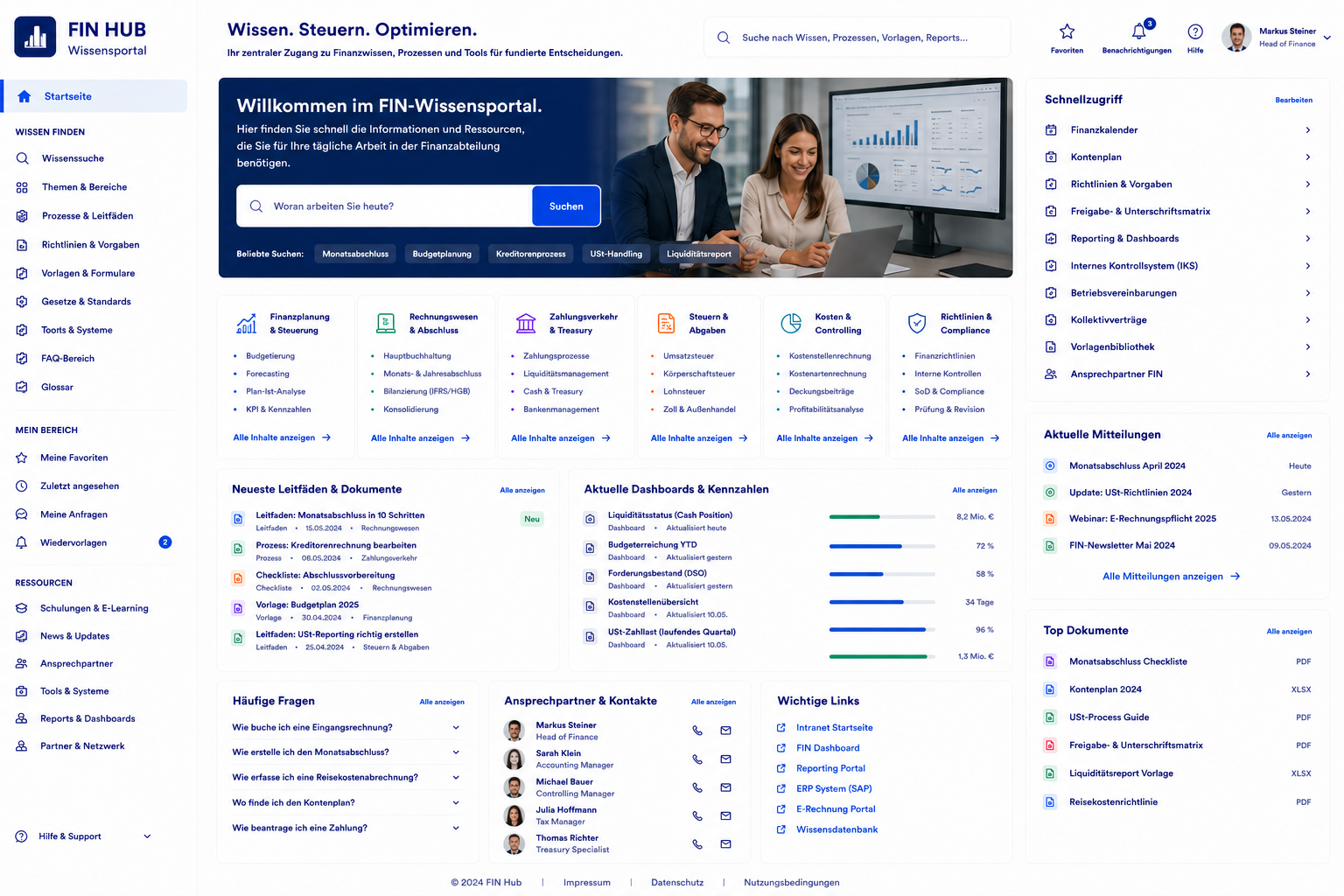 KI-Wissensmanagement-Plattform für das Finanzwesen im KMU