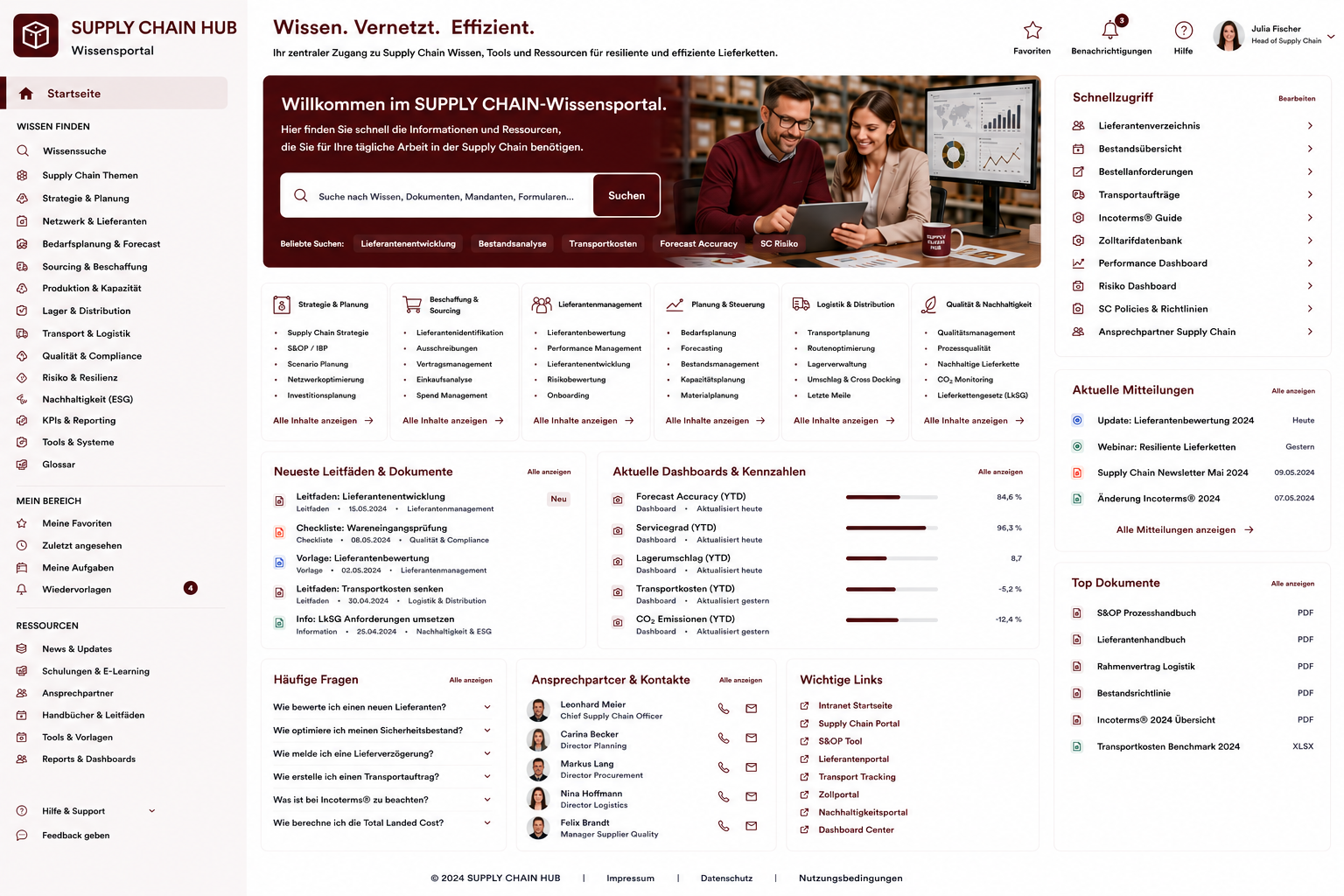 KI-Wissensmanagement-Plattform für Supply Chain und Beschaffung